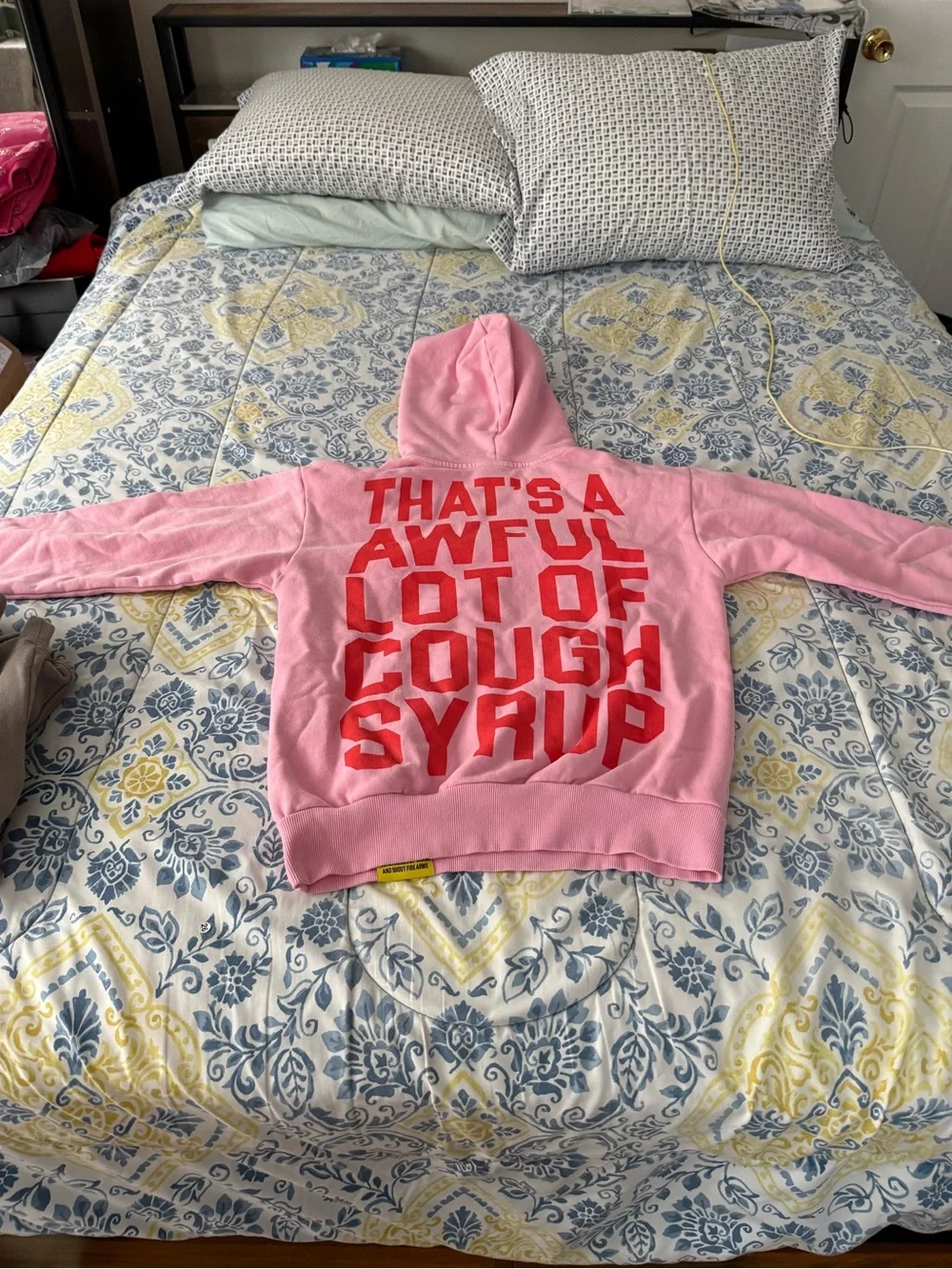 Lost Hills ALOC Pink Graphic Hoodie 